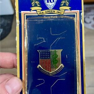 Gold and Green Brooch